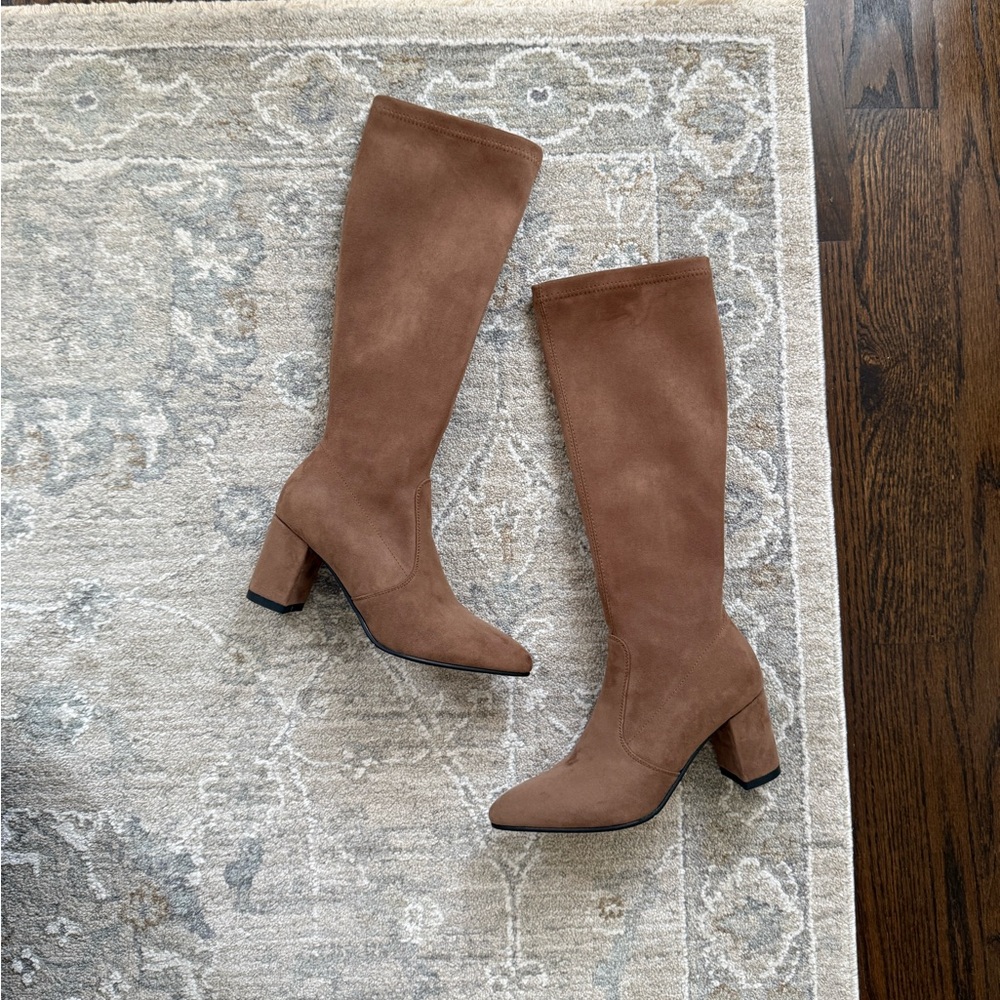 Edited pieces slim calf boots 5
